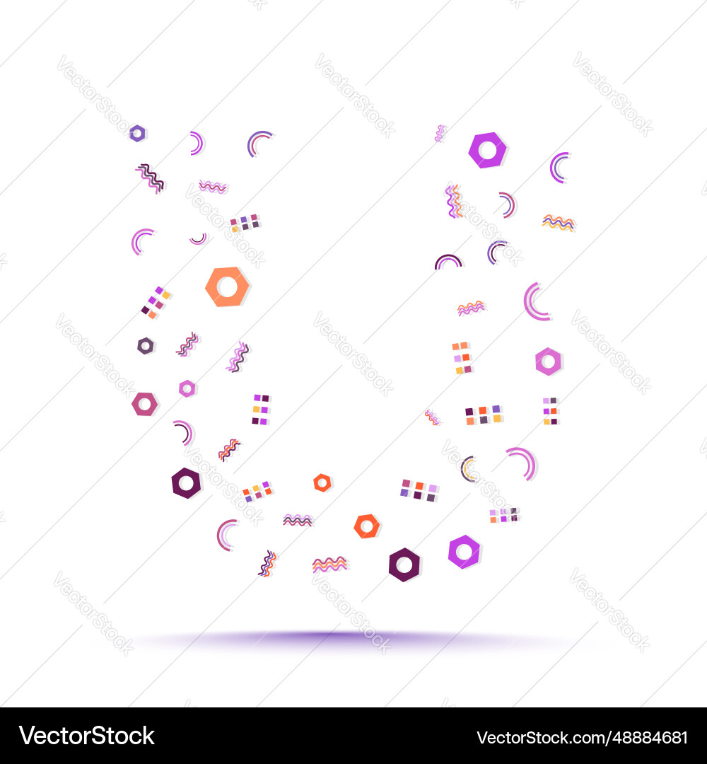 Minimal geometric trendy abstract shape pattern Vector Image