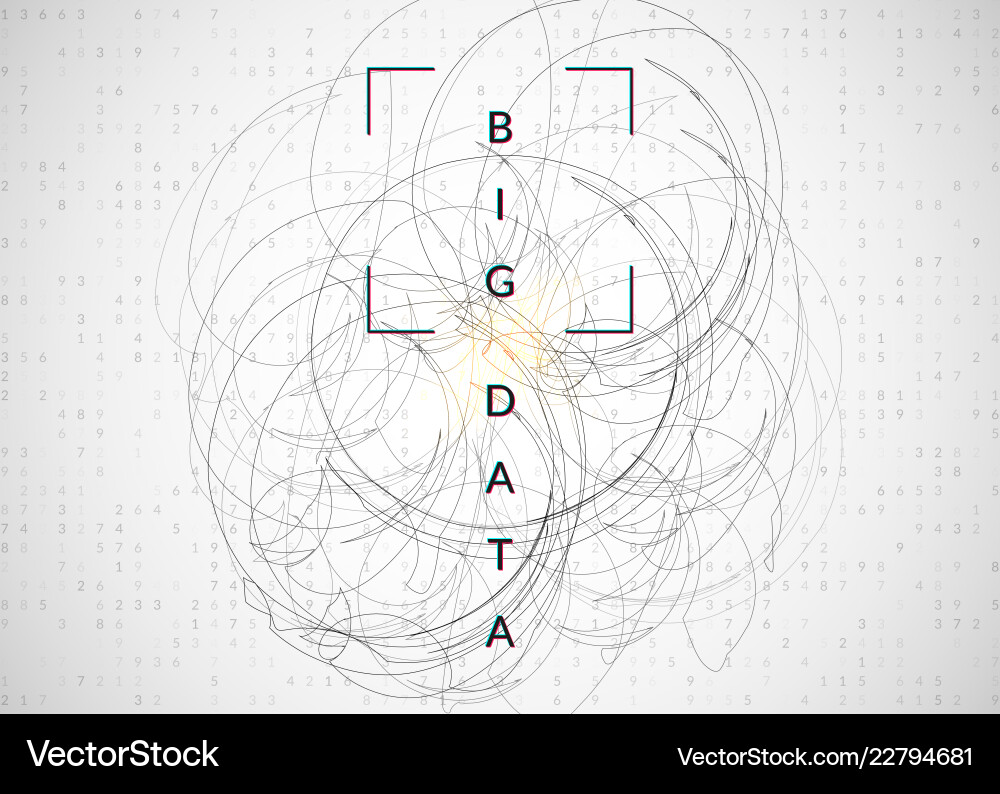 Visualization background technology for big data Visualization background technology for big data vector image