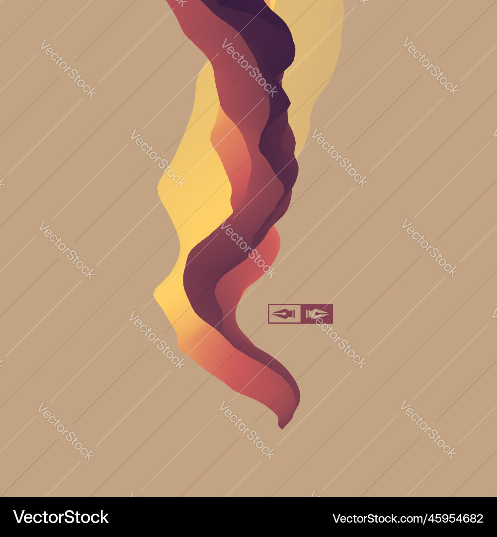 3d wavy background dynamic effect design template 3d wavy background dynamic effect design template vector image