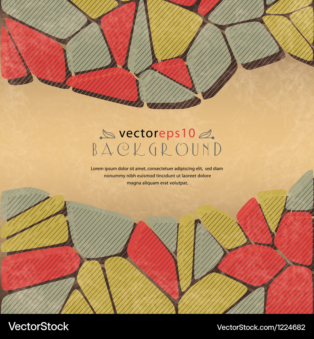 Abstract background in retro-style vector image