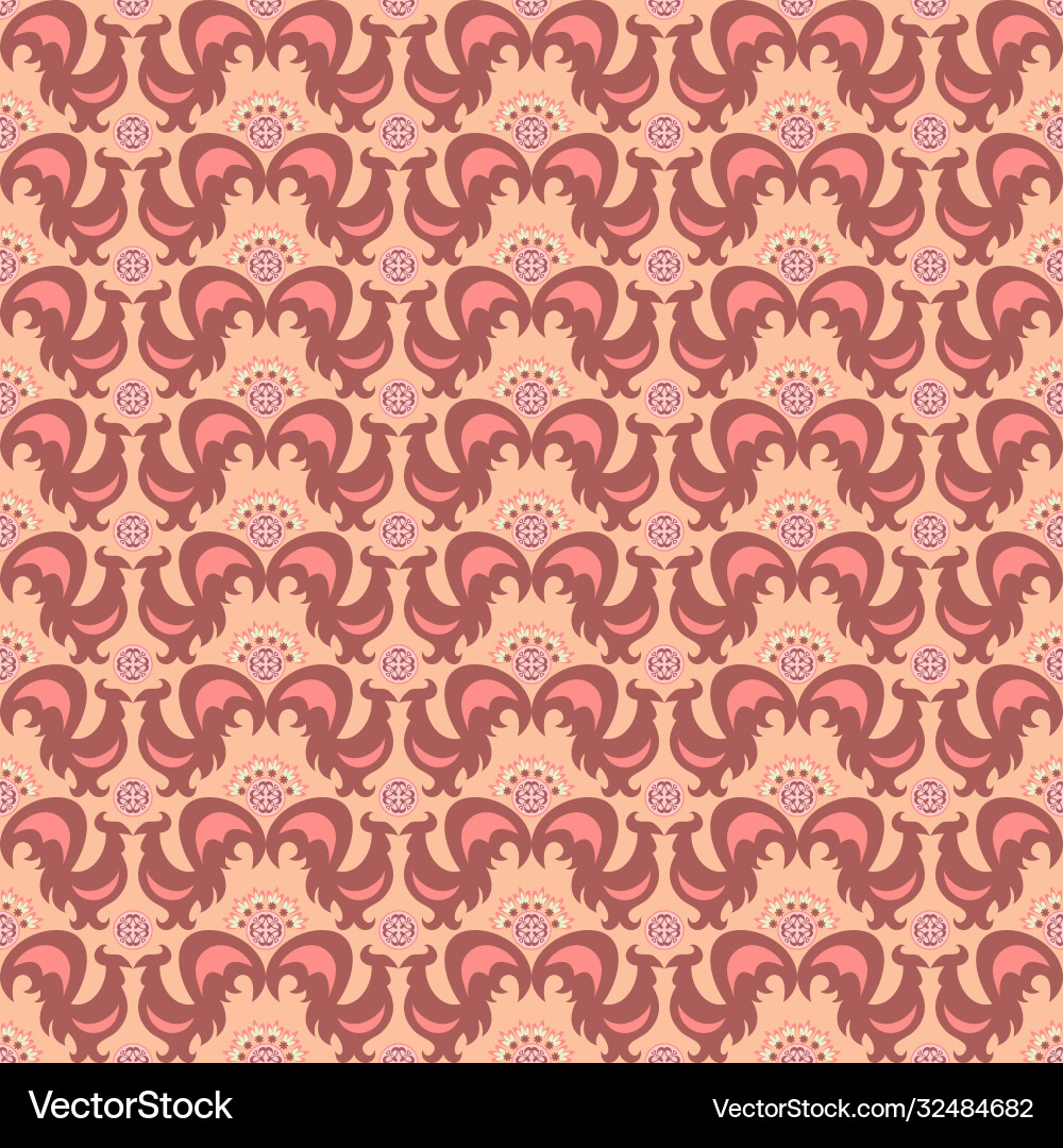 Abstract ornamental patch seamless pattern Vector Image