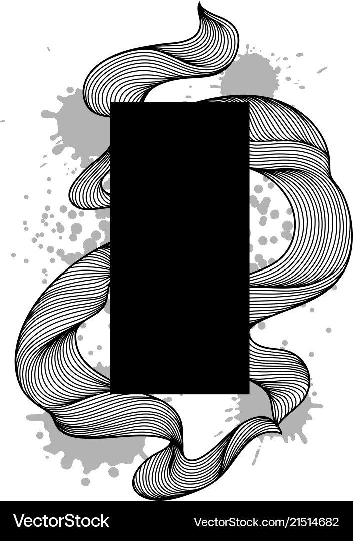 Background with wave line curls Background with wave line curls vector image