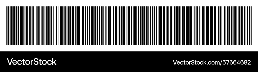 Barcode isolated on color background code stripes Vector Image