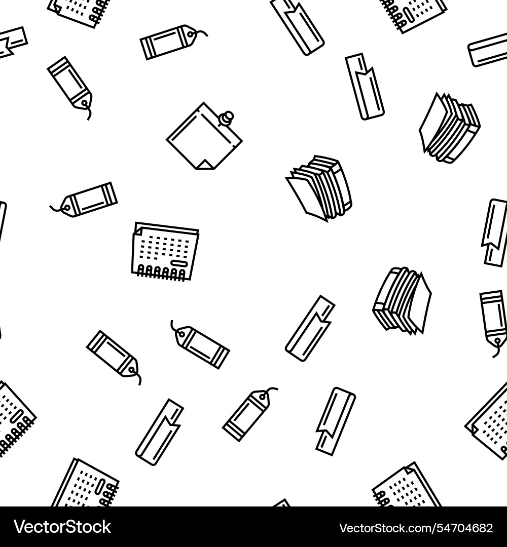 List check document tick seamless pattern Vector Image