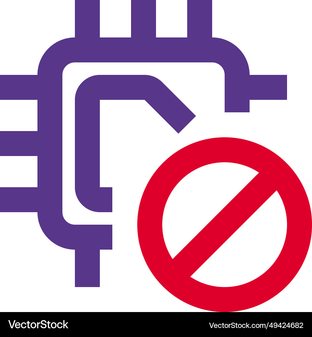 Microchip with limited or controlled usage vector image