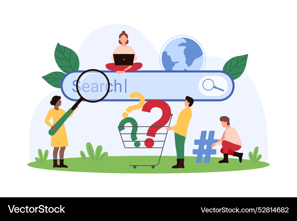 Search query analytics internet navigation tiny Search query analytics internet navigation tiny Vector Image