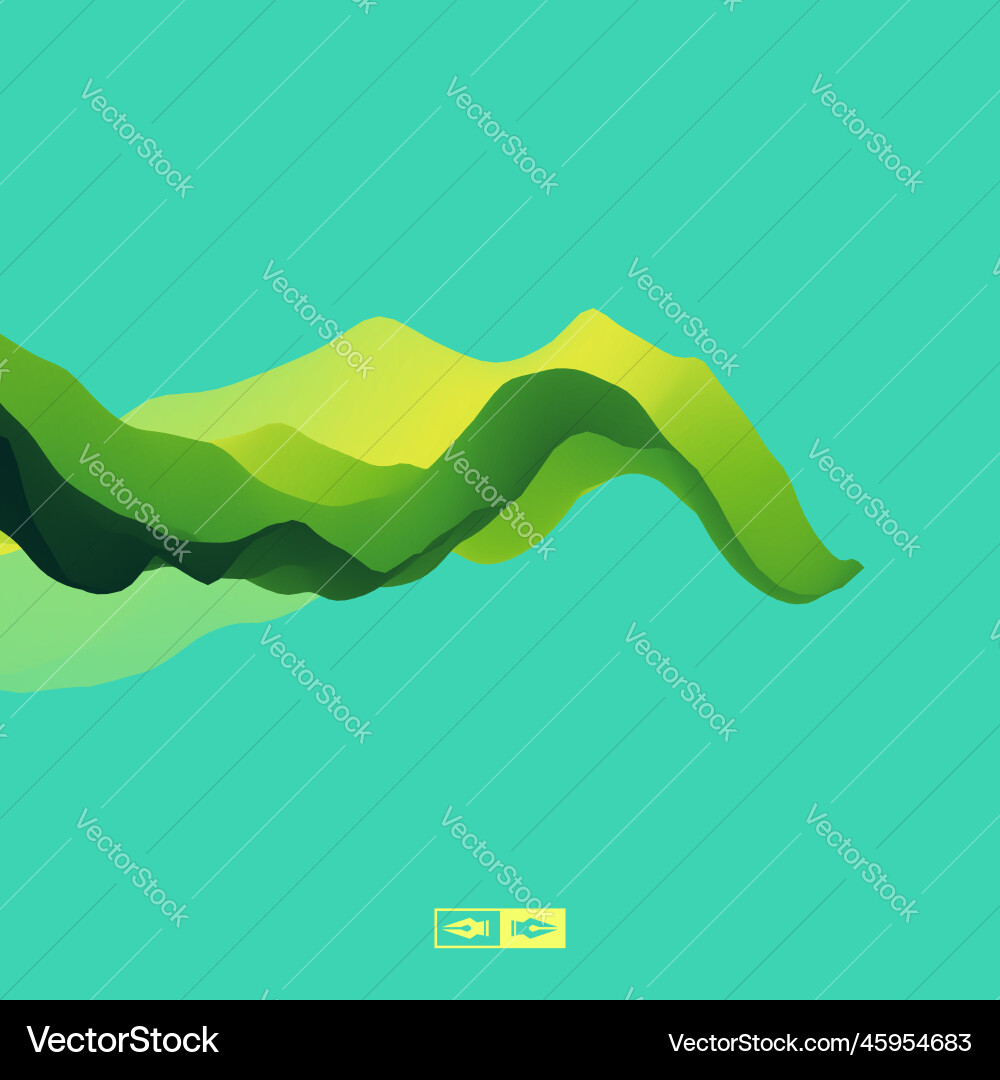 3d wavy background dynamic effect design template 3d wavy background dynamic effect design template Vector Image