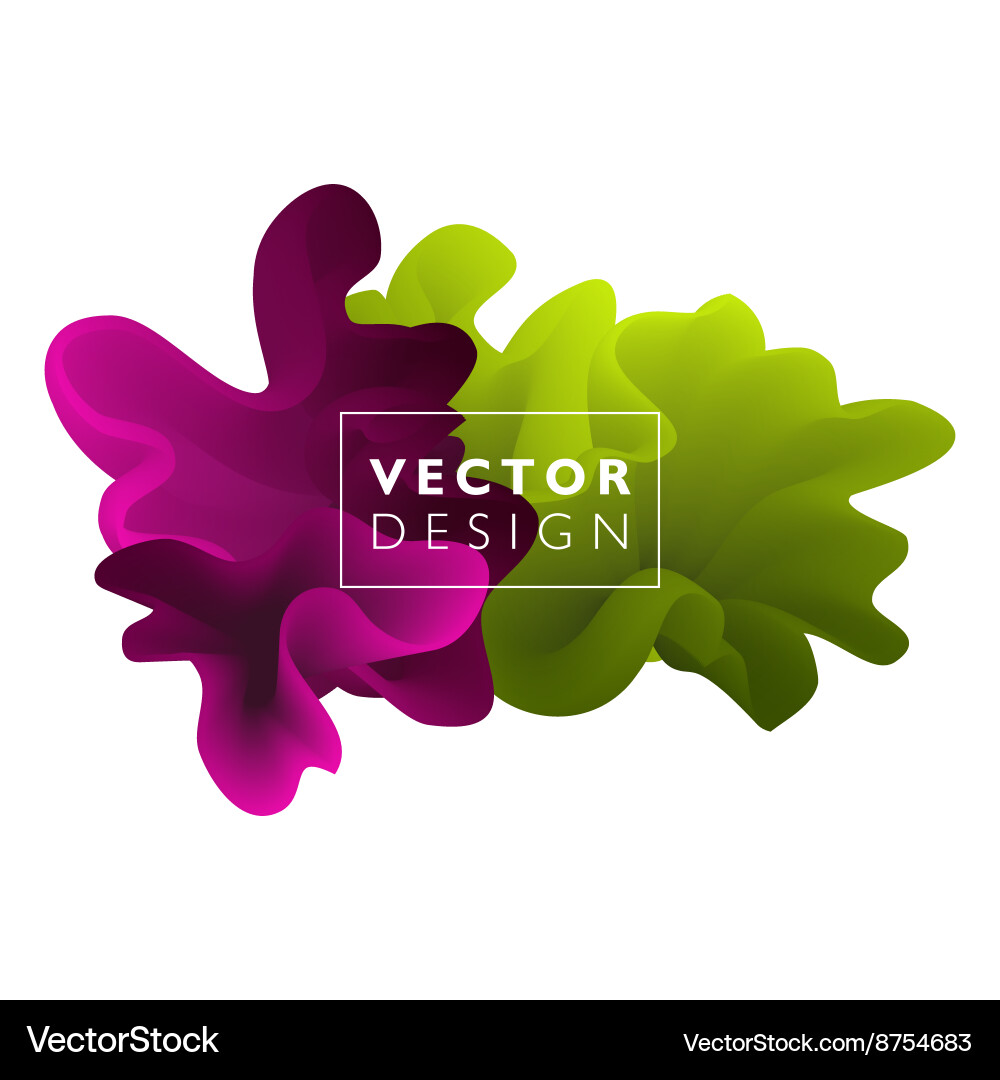 Abstract color cloud Vector Image