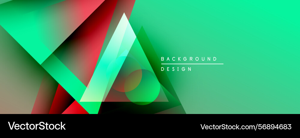 Abstract geometric shapes overlap creating Vector Image