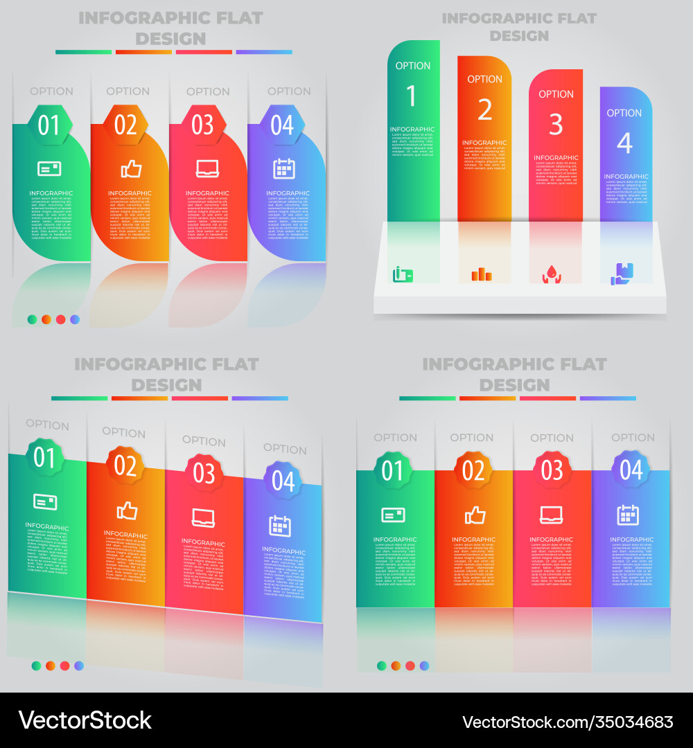 Business data visualization process chart vector image