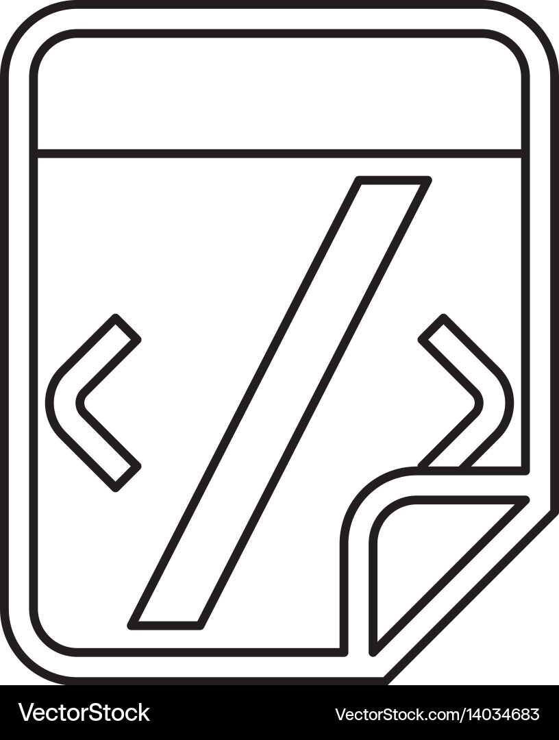 Html Programmiercode Vektorbild