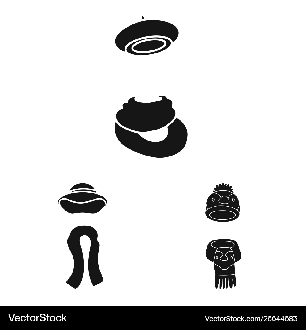 Isolated object fabric and weather icon set vector image
