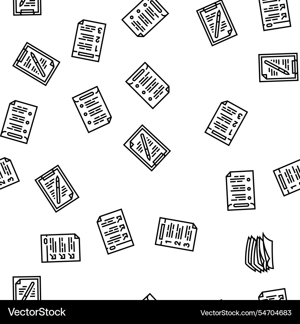 List check document tick seamless pattern List check document tick seamless pattern vector image