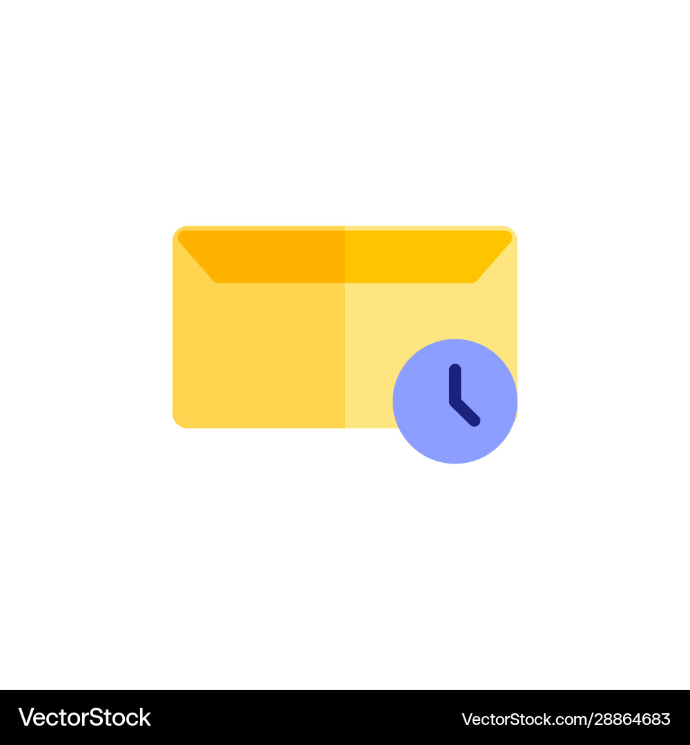 Message icon design flat style pending logo Vector Image