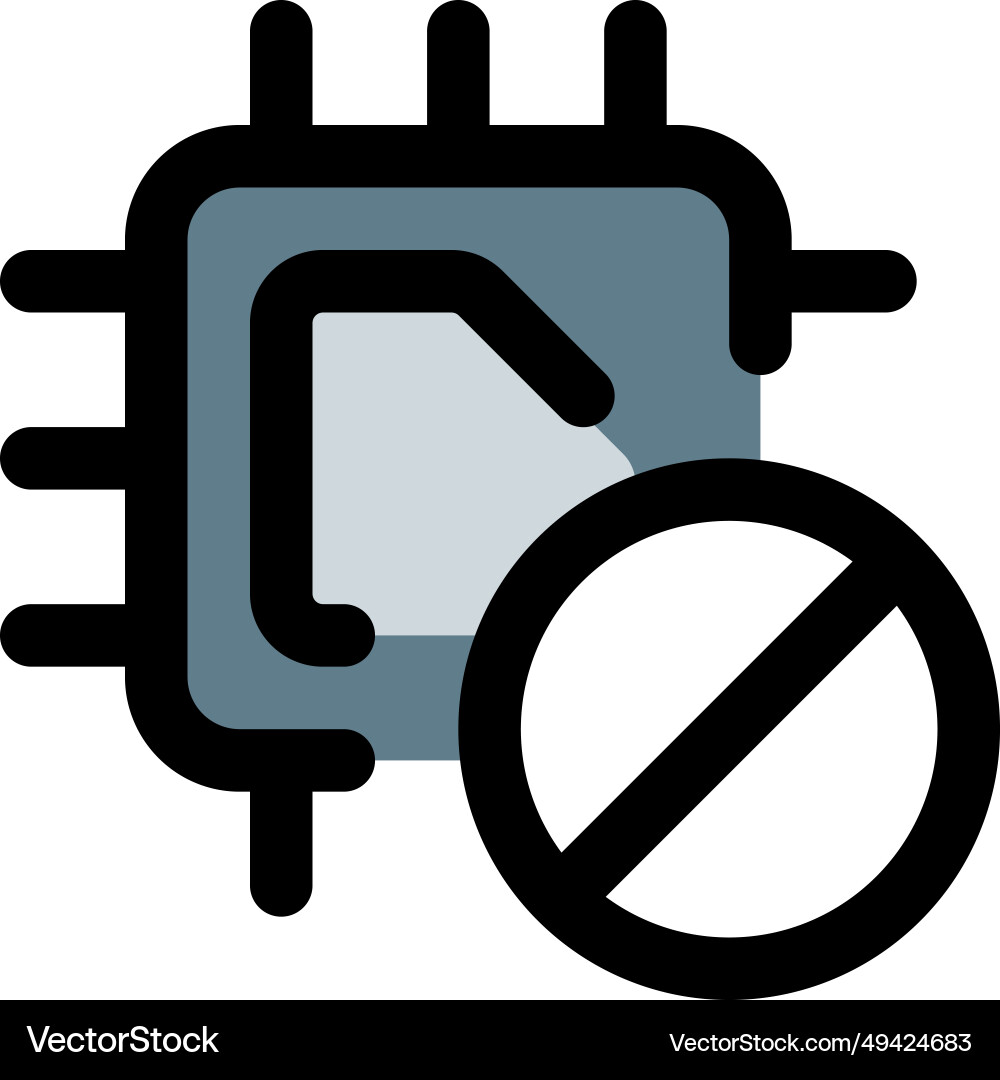 Microchip with limited or controlled usage vector image