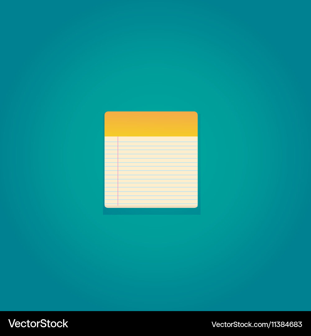 Notebook icon vector image
