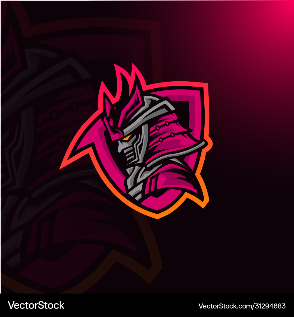 Samurai Logo - Warrior Emblem Vector Image