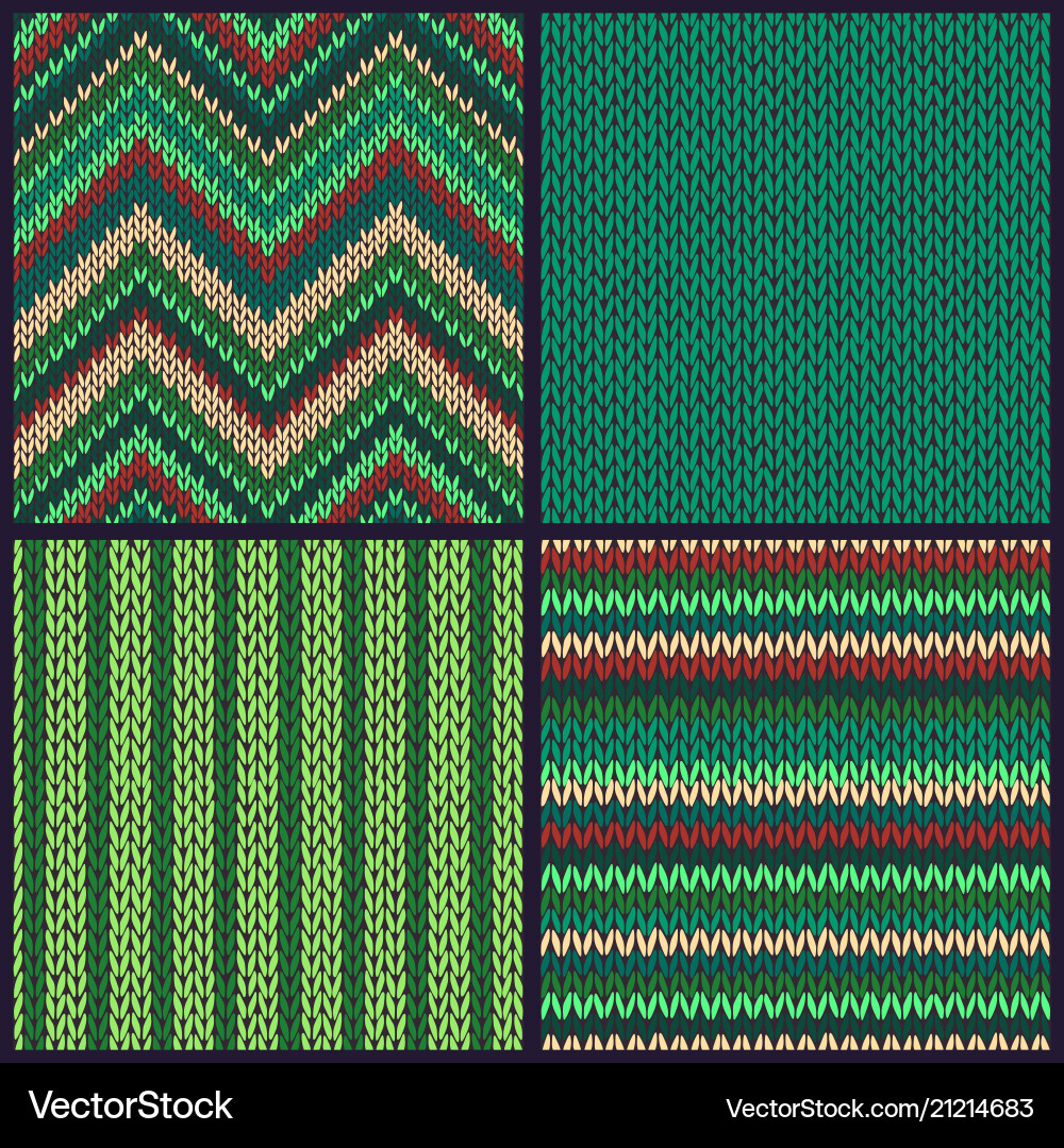 Seamless knitted pattern Vector Image