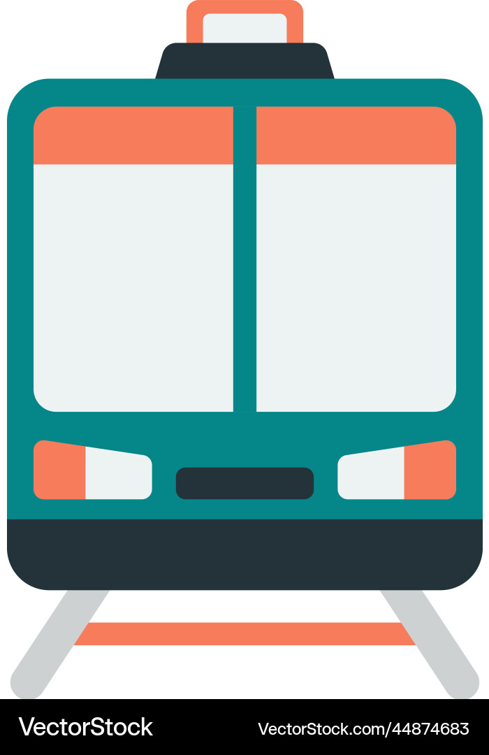 Tram in minimal style Tram in minimal style vector image