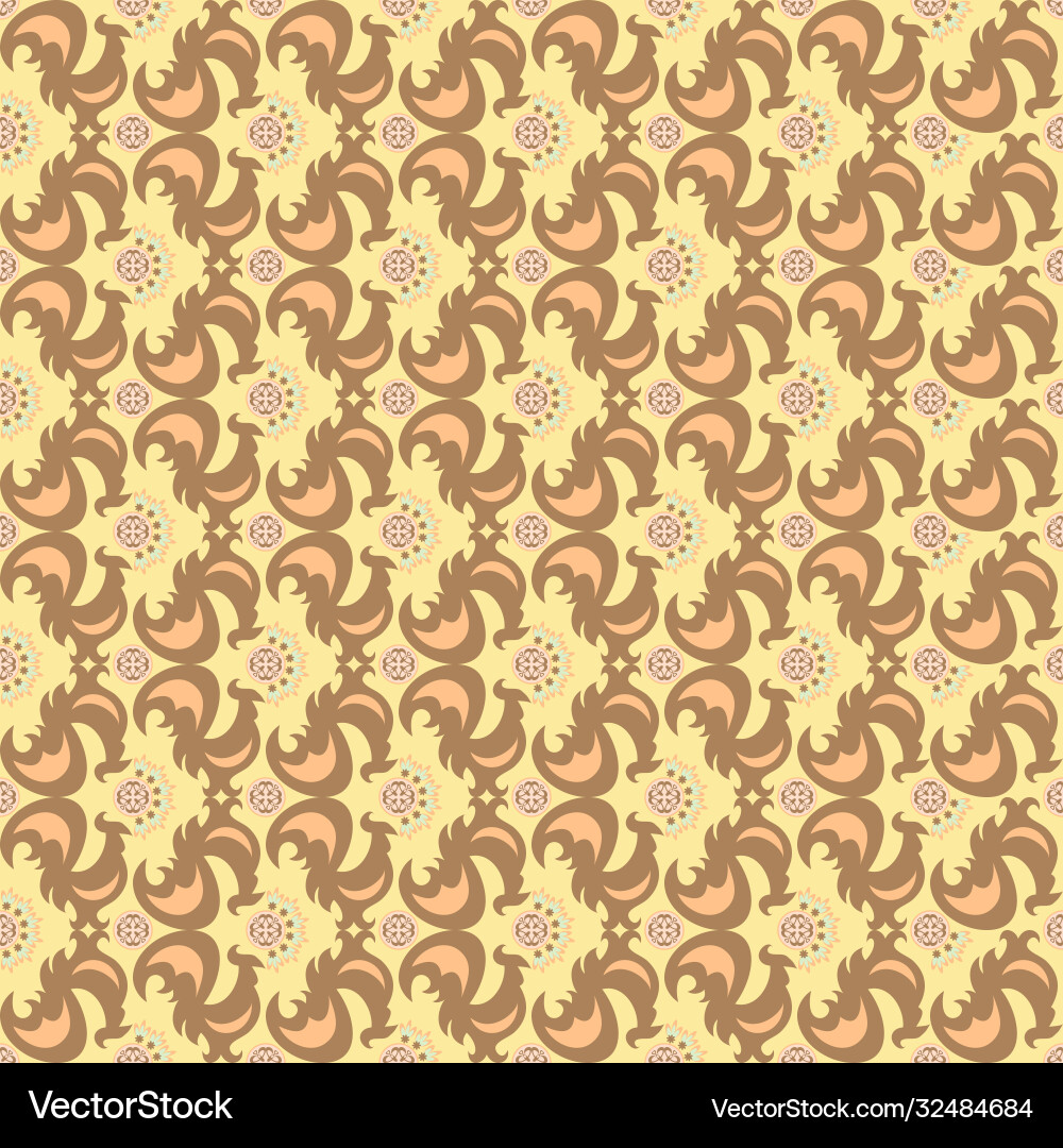 Abstract ornamental patch seamless pattern Abstract ornamental patch seamless pattern vector image