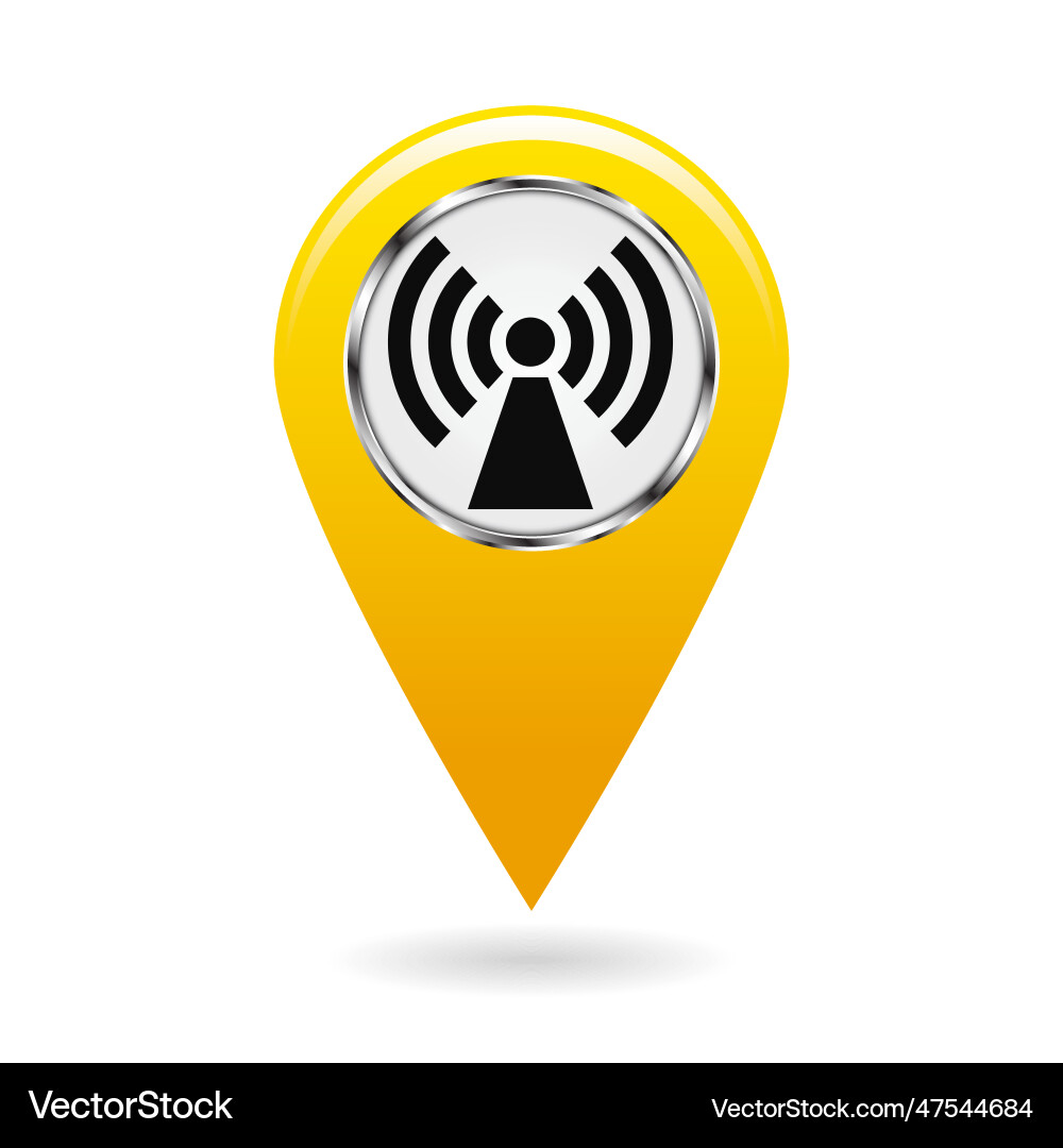 Map pointer index electromagnetic field areas Map pointer index electromagnetic field areas Vector Image