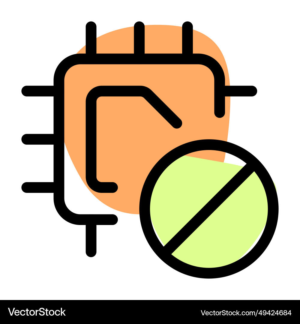 Microchip with limited or controlled usage vector image