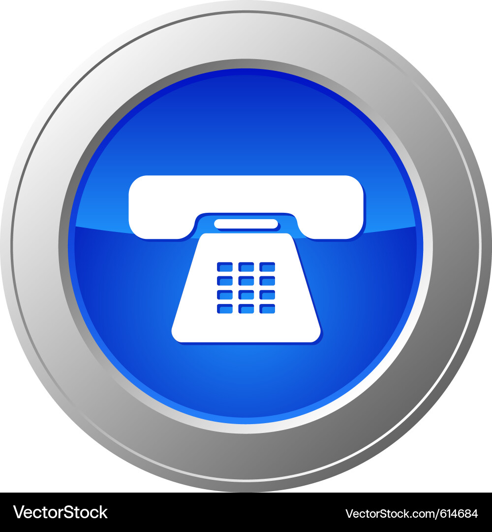 Phone button Vector Image