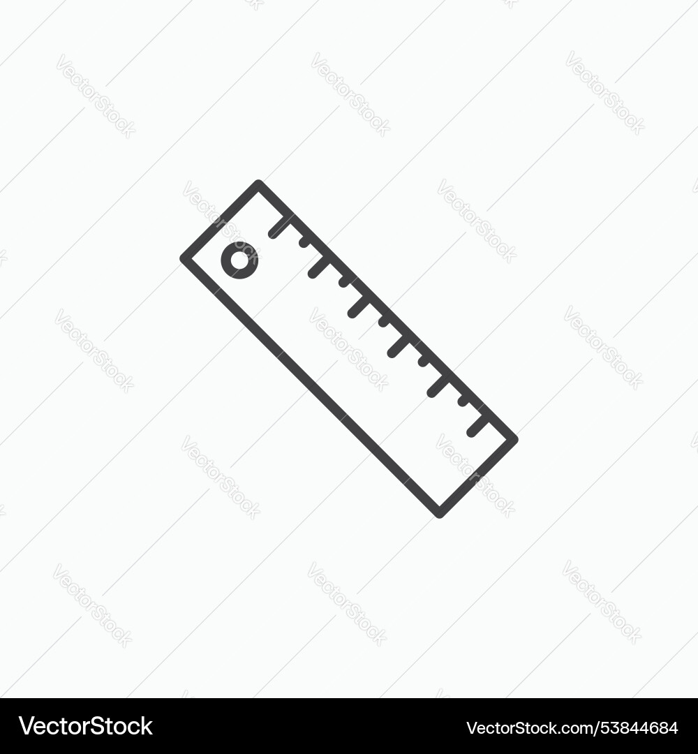 Ruler icon set Vector Image