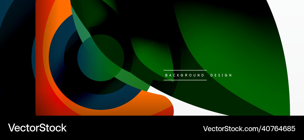 Abstract background with color geometric shapes Vector Image