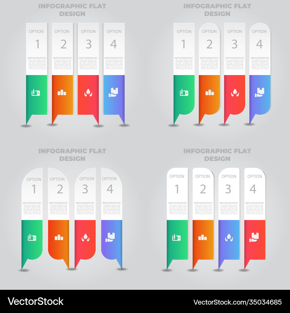 Business data visualization process chart Vector Image