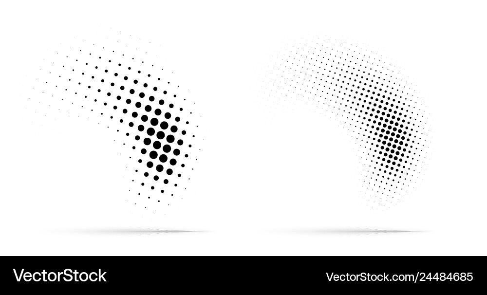 Halftone Punkte Kurve Muster Textur Hintergrundset Halftone Punkte Kurve Muster Textur Hintergrundset vektorbild