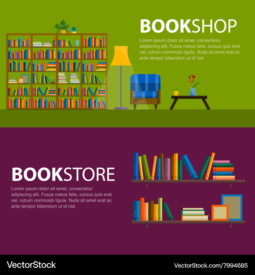 Library bookstore - seamless pattern with books Vector Image