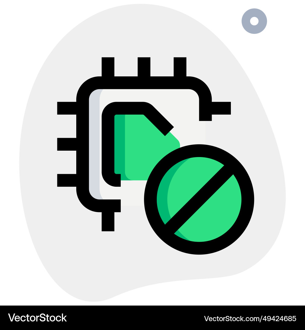 Microchip with limited or controlled usage vector image