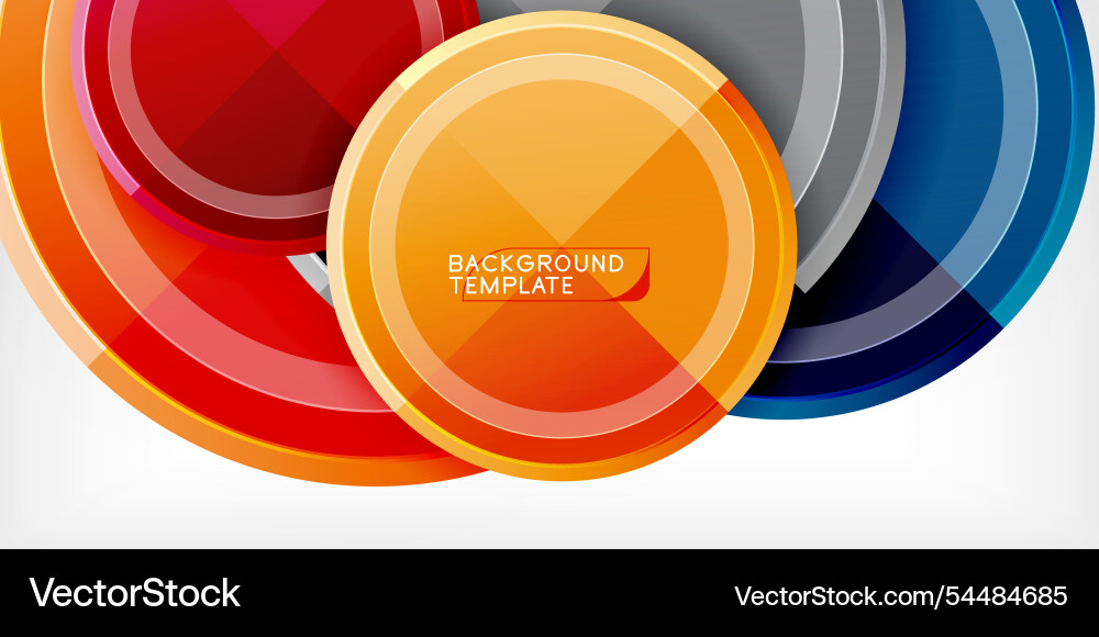 Minimal geometric abstract background circle Vector Image