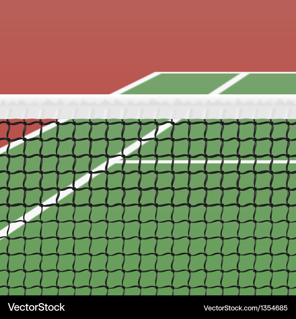 Tennisplatz Außen Vektorbild