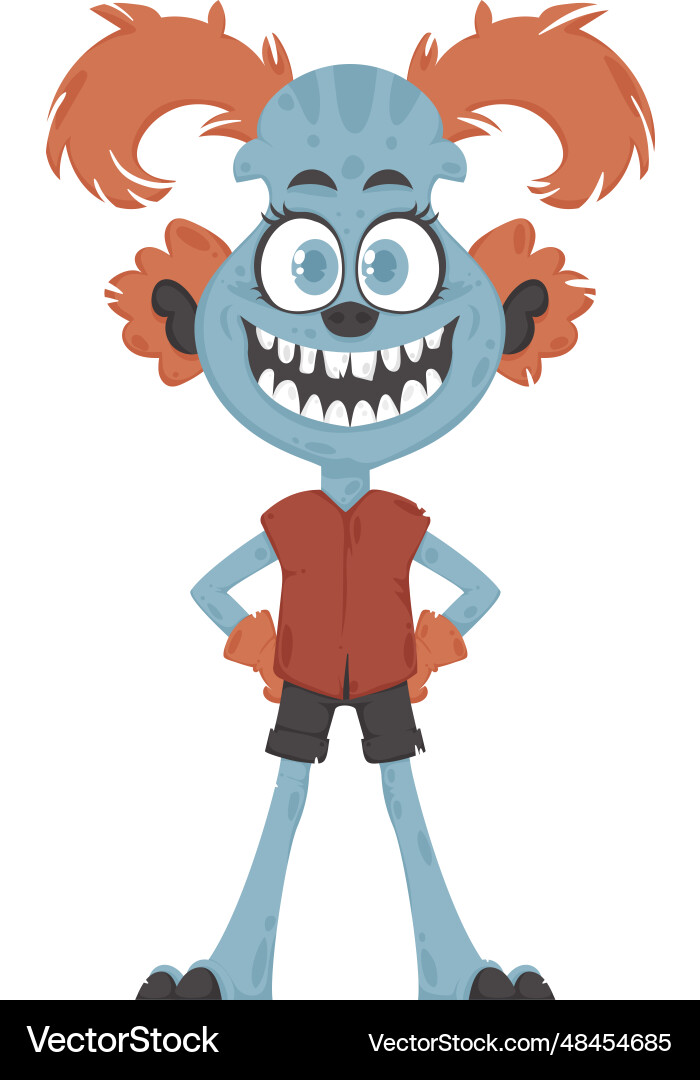 This creature is amusing and does unpredictable Vector Image