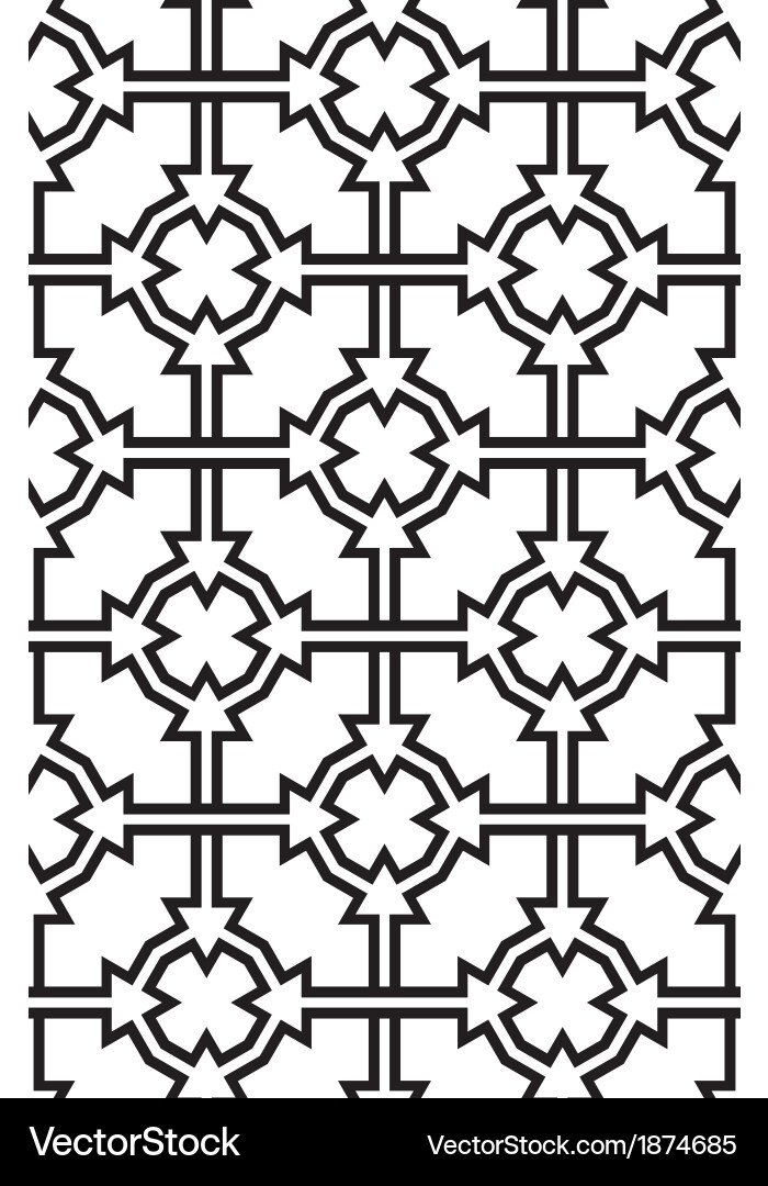 Triangles and circles abstract seamless pattern vector image