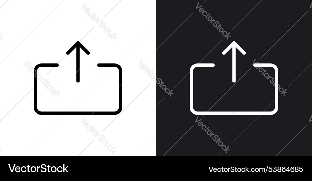Upload icon set vector image