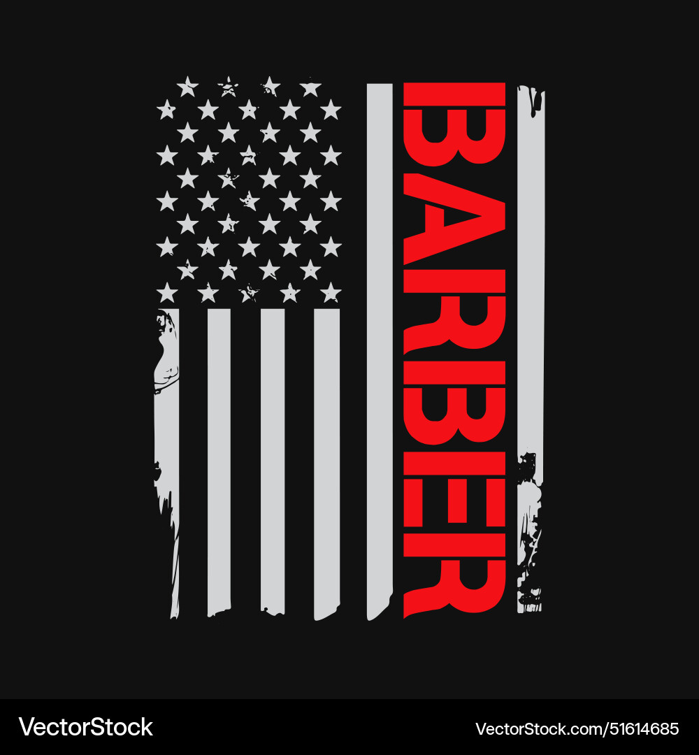 Vintage Usa Red White Scissor American Flag T-Shirt Barber Vintage Usa Red White Scissor American Flag T-Shirt Barber