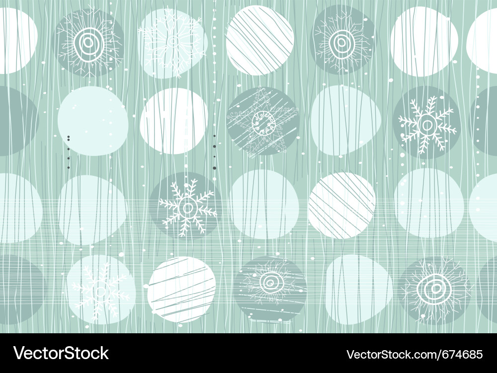 Winter Snowflake Pattern Vector Image