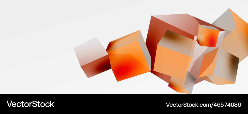 3d cubes abstract background composition 3d cubes abstract background composition vector image