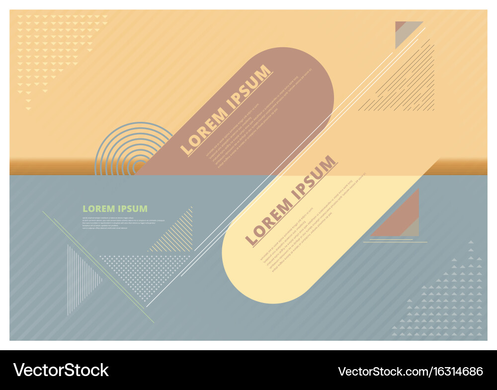 Abstract background composition elements template Vector Image