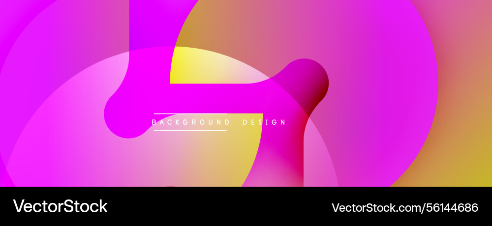 Abstract vibrant design overlapping shapes create Abstract vibrant design overlapping shapes create Vector Image