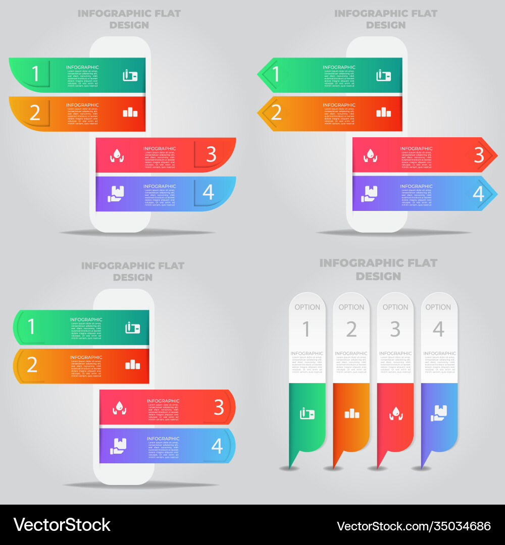 Business data visualization process chart Business data visualization process chart vector image