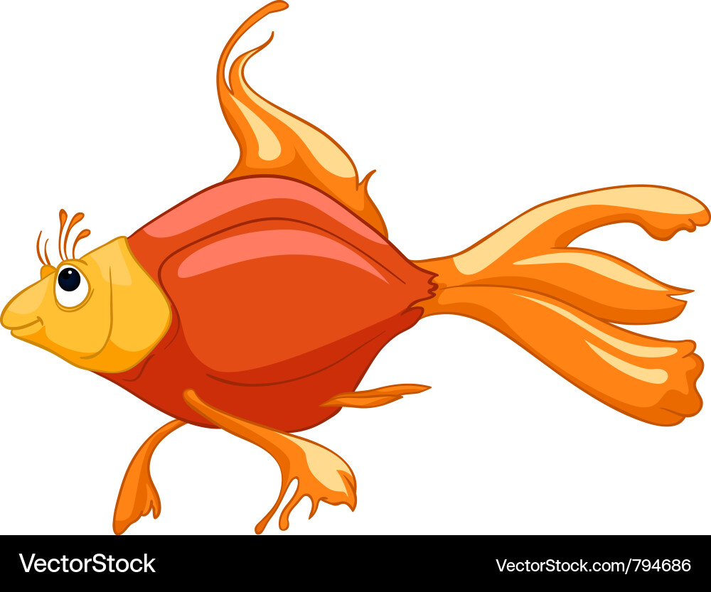 Colorful Cartoon Fish Vector Image
