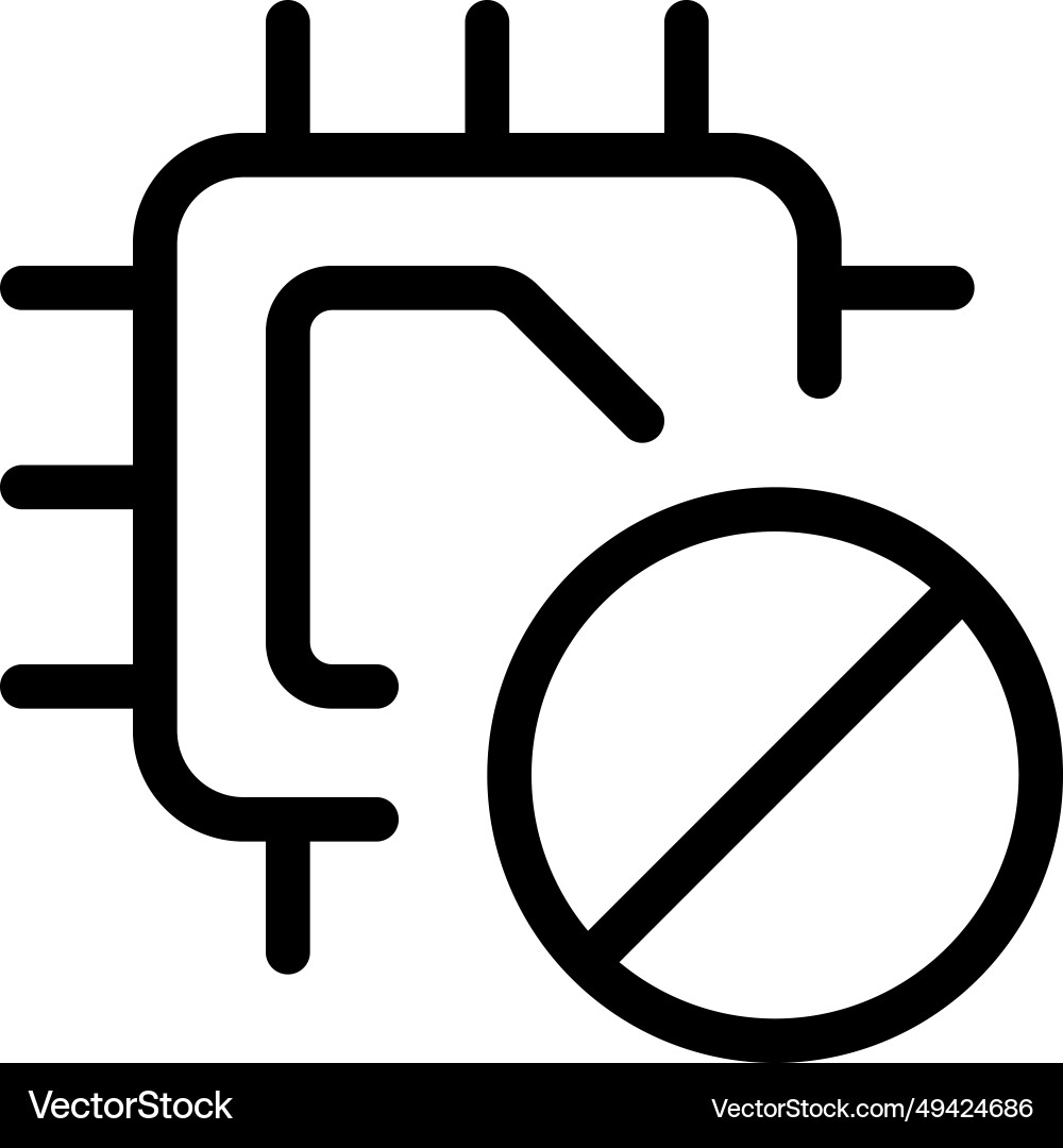 Microchip with limited or controlled usage vector image