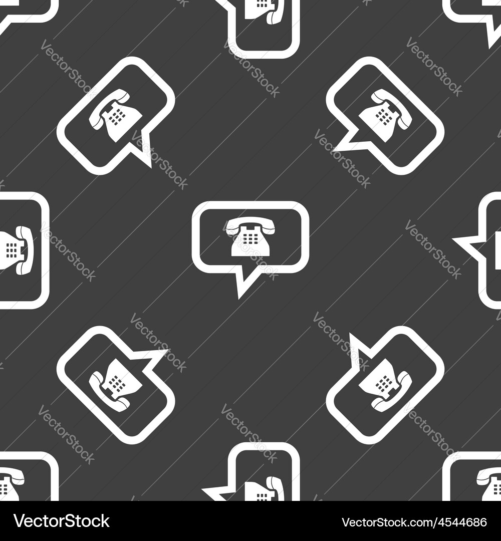 Phone message pattern vector image