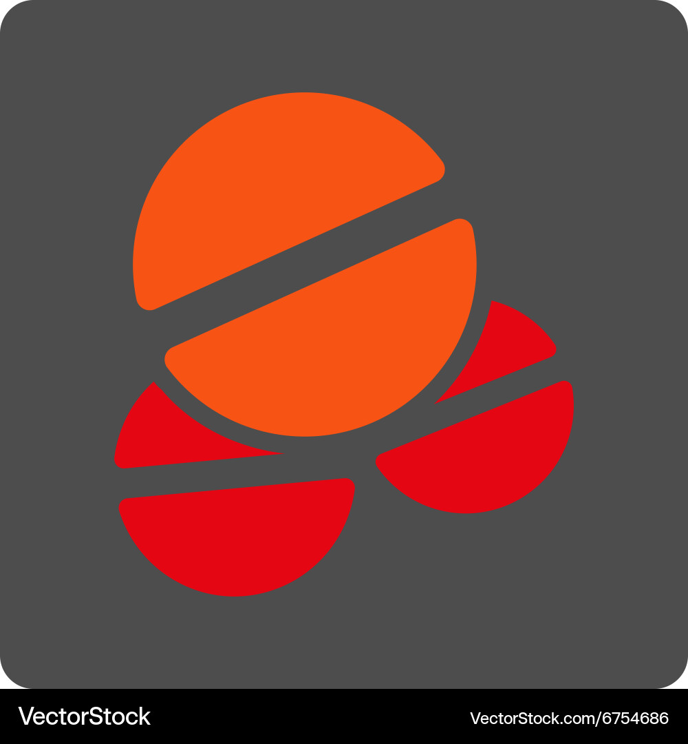 Tablets rounded square button vector image