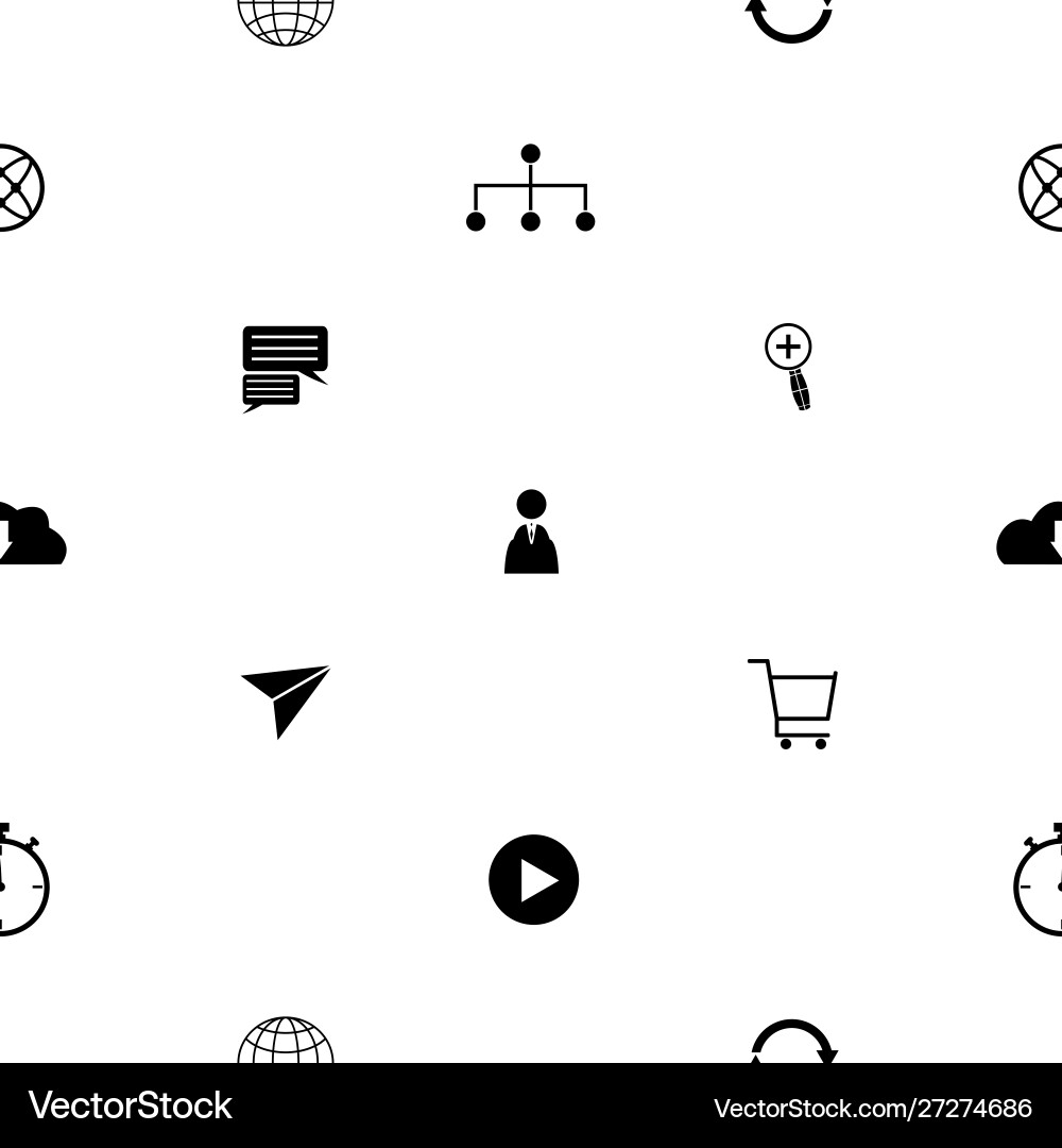 Web seamless pattern background icon vector image