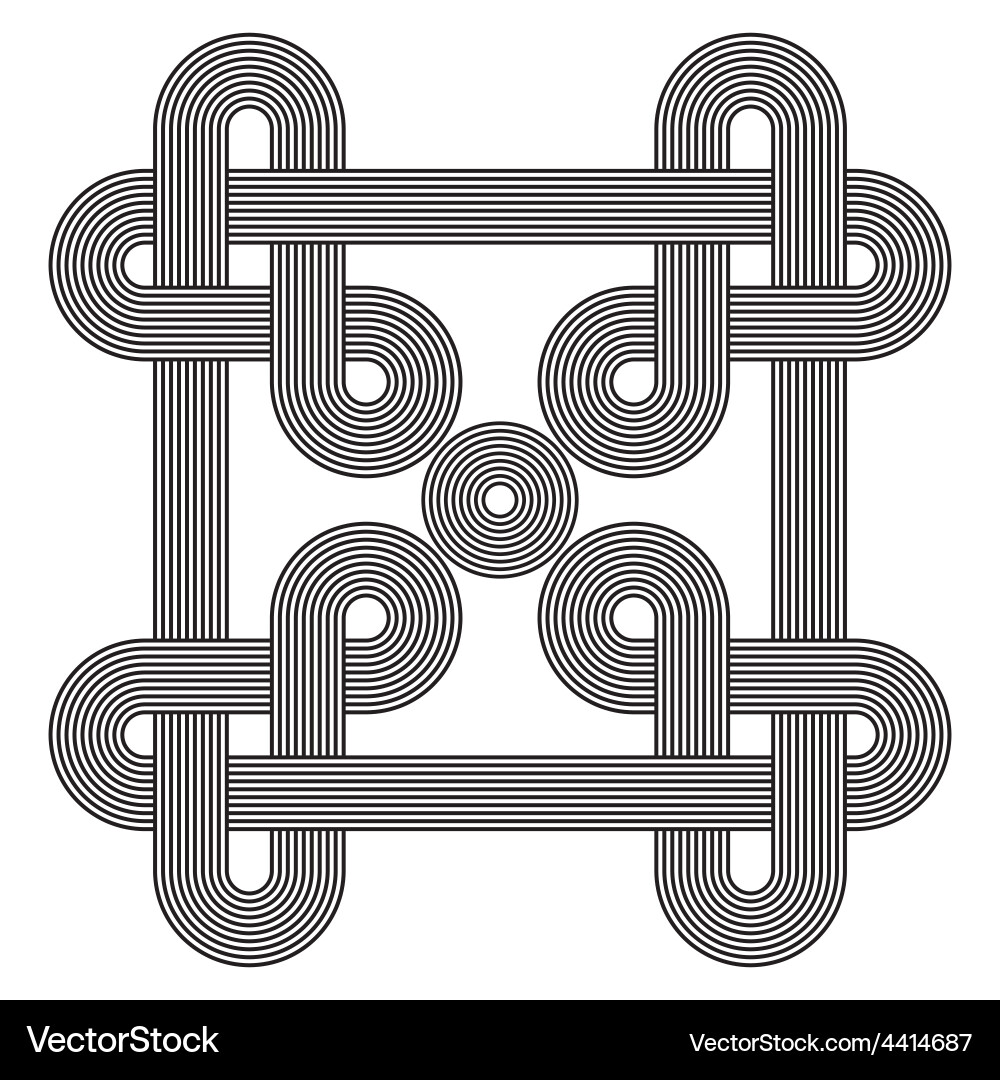 Coiled Lines Abstract Background vector image